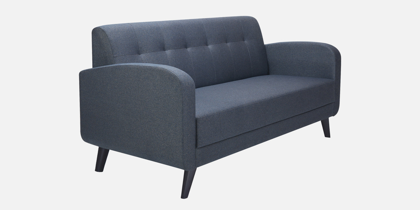 Xena Tufted Back Fabric Sofa- Blue