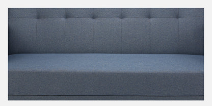 Xena Tufted Back Fabric Sofa- Blue