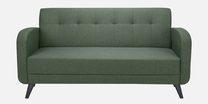 Xena Tufted Back Fabric Sofa- Green