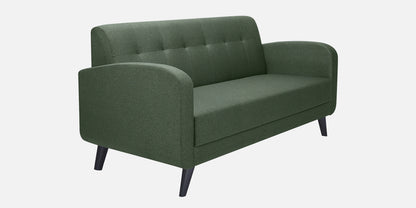 Xena Tufted Back Fabric Sofa- Green