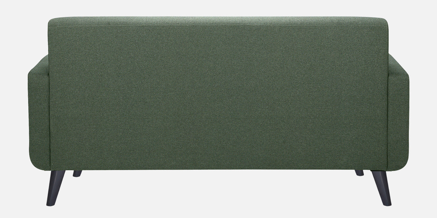 Xena Tufted Back Fabric Sofa- Green