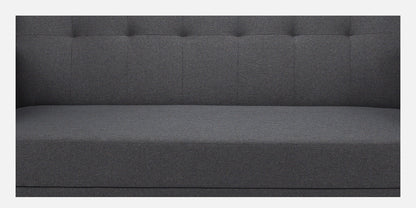 Xena Tufted Back Fabric Sofa- Grey