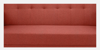 Xena Tufted Back Fabric Sofa- Rust