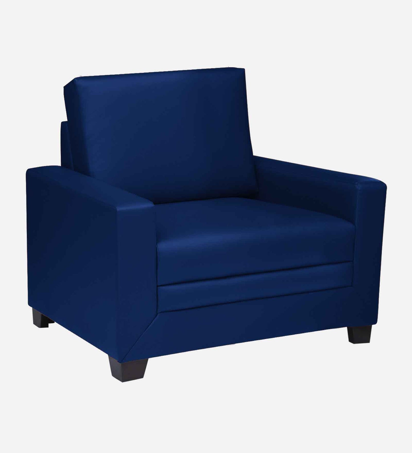 Ryan Leatherette Sofa - Blue