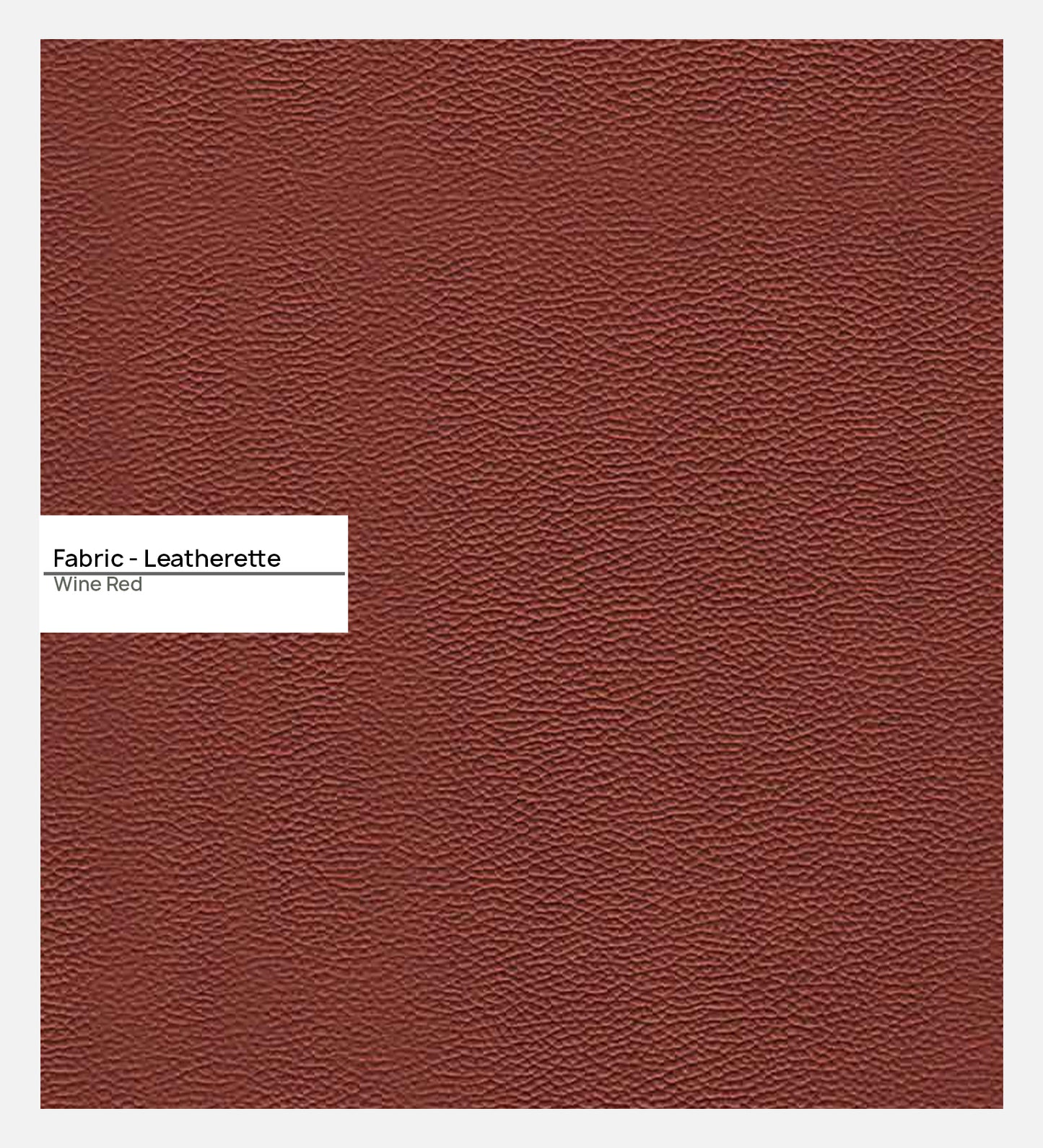 Ryan Leatherette Sofa - Wine Red