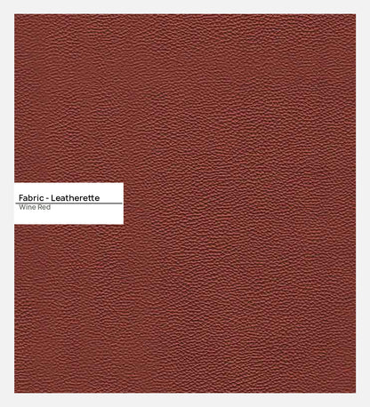 Ryan Leatherette Sofa - Wine Red