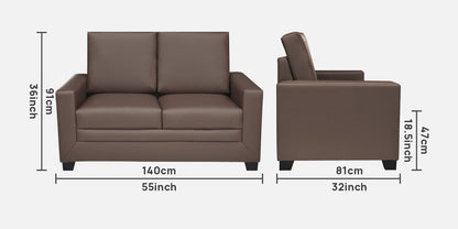 Ryan Leatherette Sofa - Beige