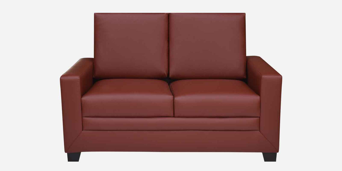 Ryan Leatherette Sofa - Wine Red