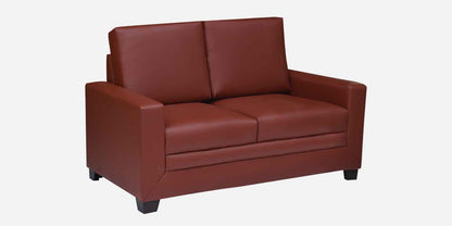 Ryan Leatherette Sofa - Wine Red