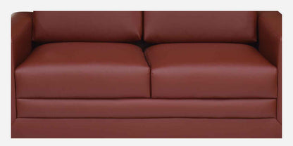 Ryan Leatherette Sofa - Wine Red