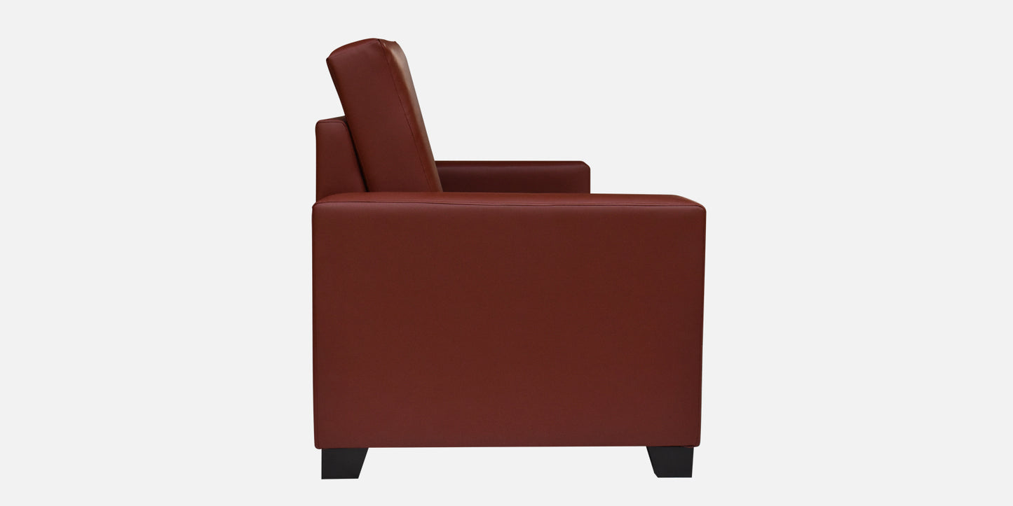 Ryan Leatherette Sofa - Wine Red