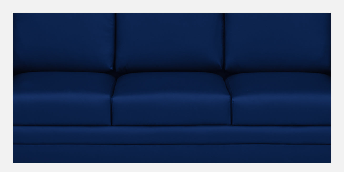 Ryan Leatherette Sofa - Blue