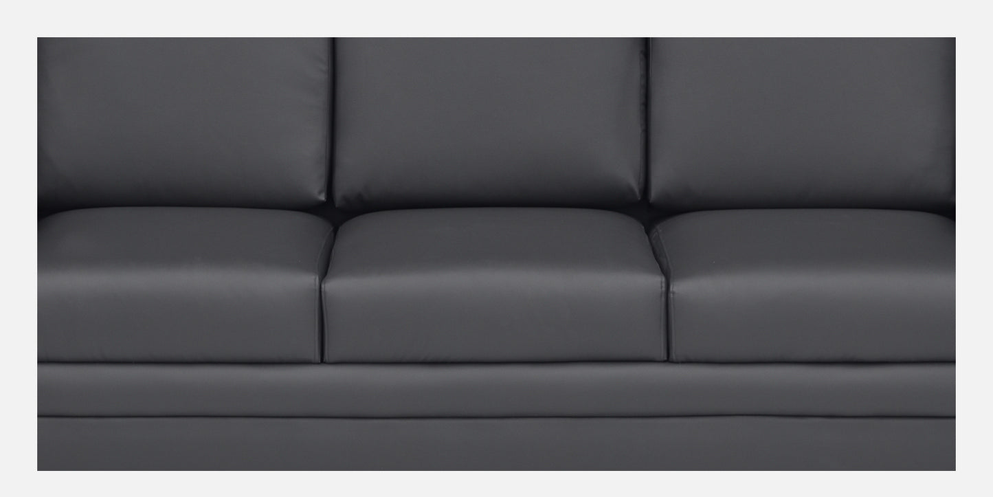 Ryan Leatherette Sofa - Grey