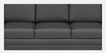 Ryan Leatherette Sofa - Grey