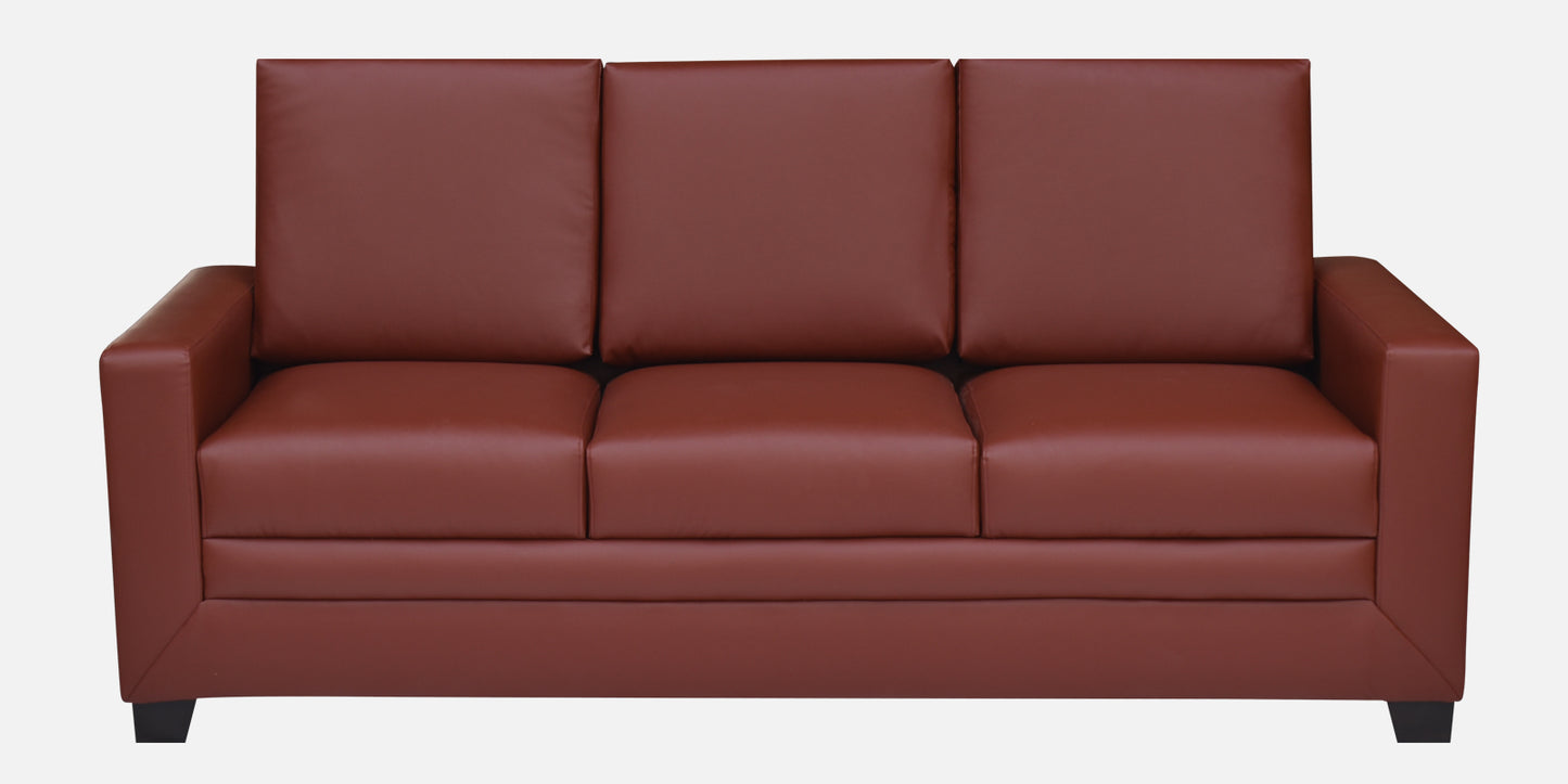 Ryan Leatherette Sofa - Wine Red