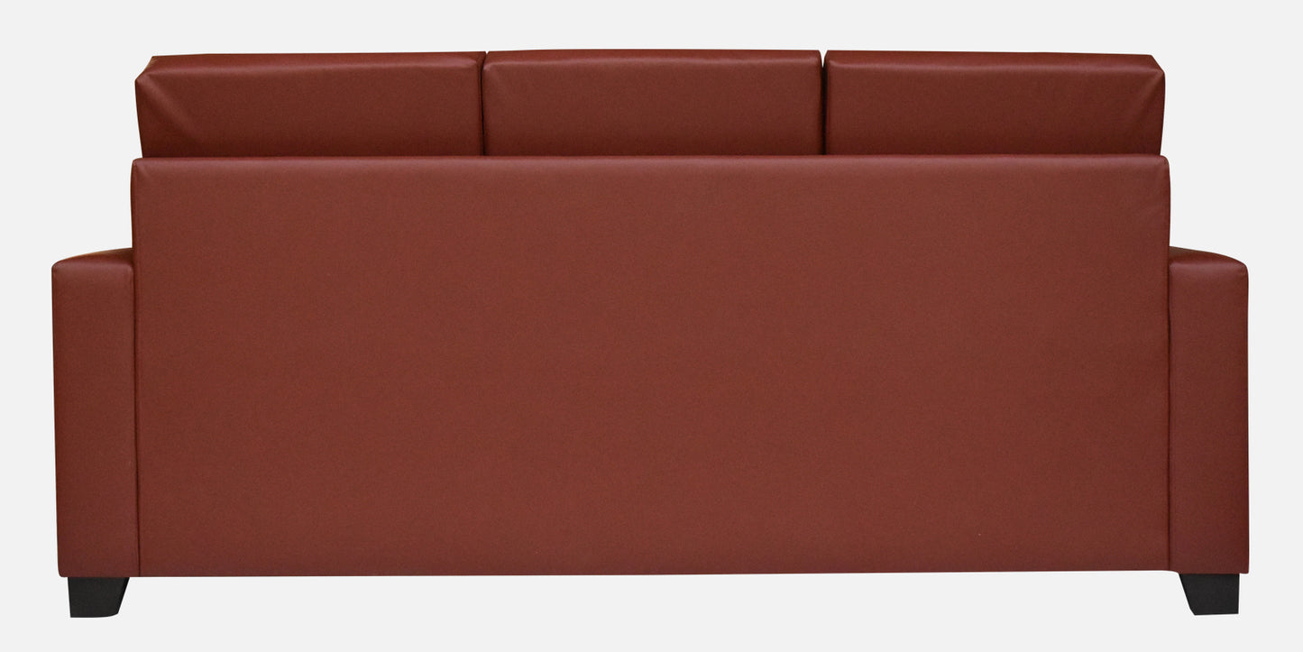 Ryan Leatherette Sofa - Wine Red