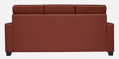 Ryan Leatherette Sofa - Wine Red