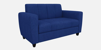 Laura Quilted Back Fabric Sofa - Blue