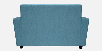 Laura Quilted Back Fabric Sofa - Sea Green