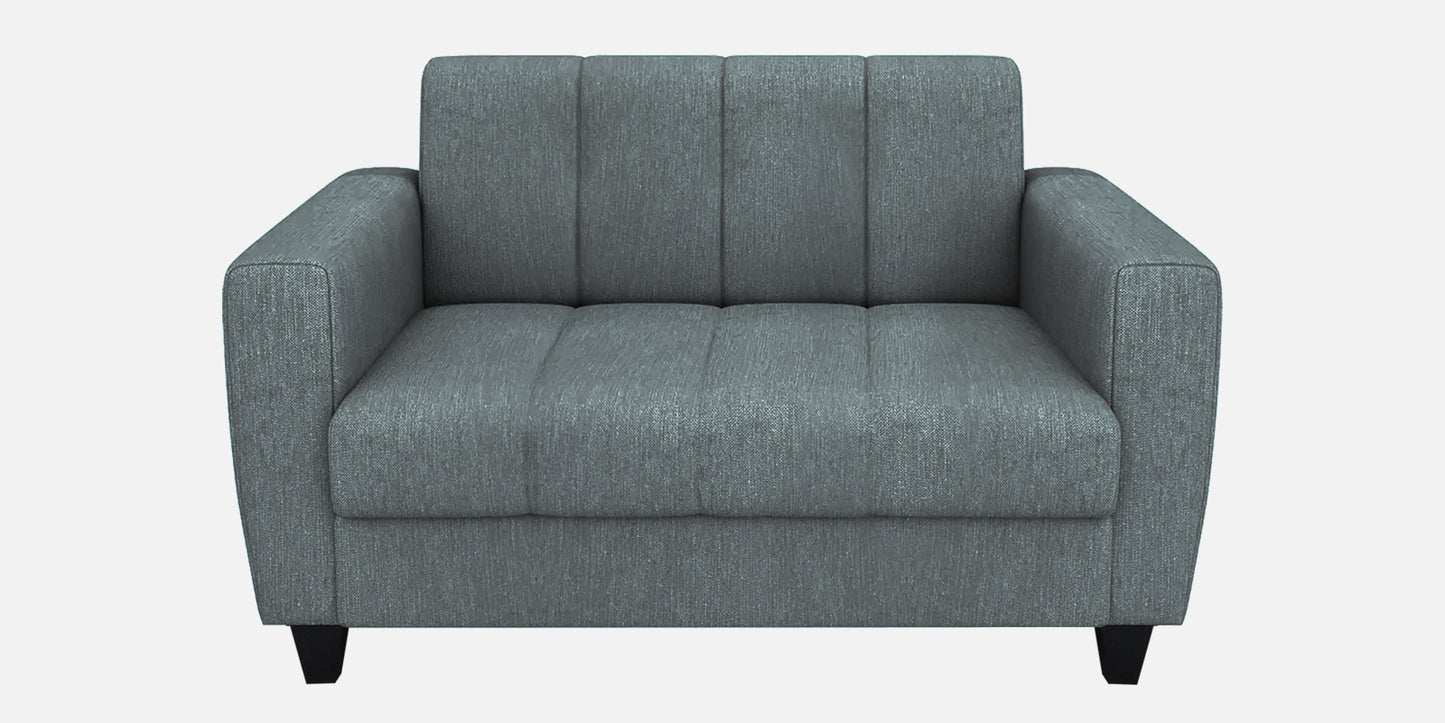 Laura Quilted Back Fabric Sofa - Grey