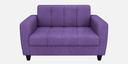 Laura Quilted Back Fabric Sofa - Purple