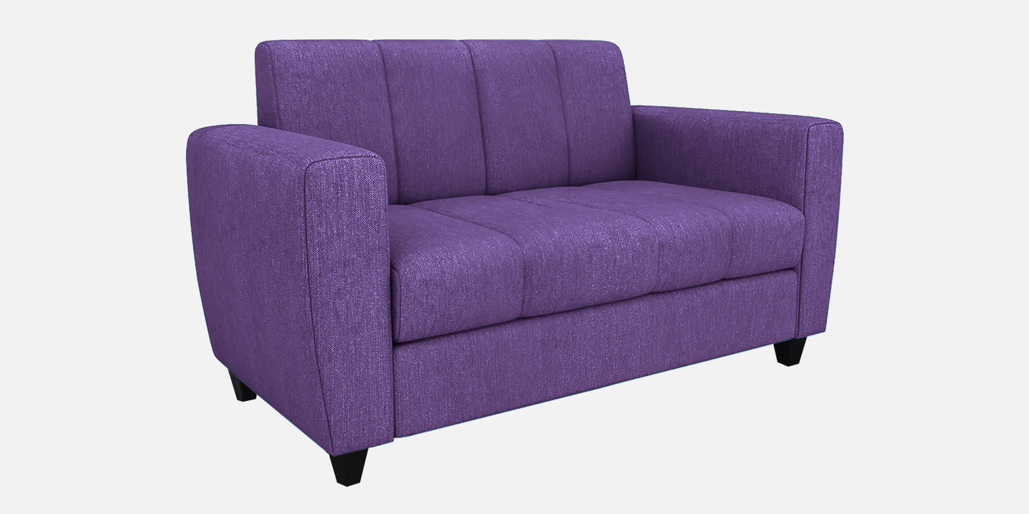 Laura Quilted Back Fabric Sofa - Purple