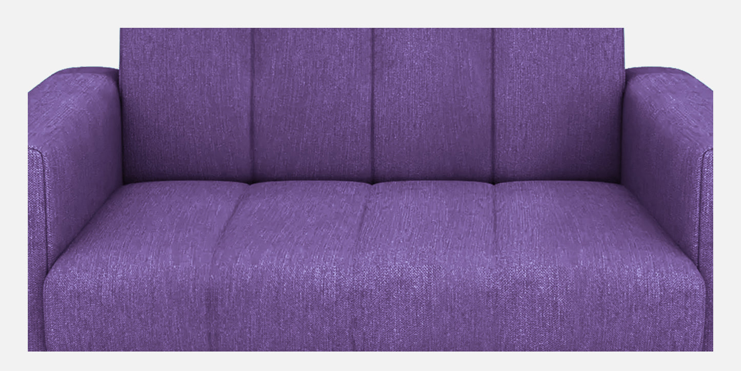 Laura Quilted Back Fabric Sofa - Purple