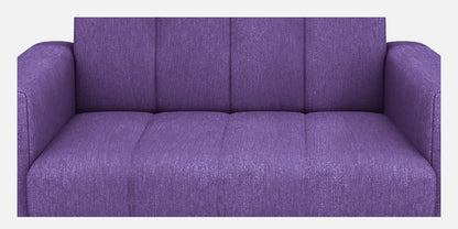 Laura Quilted Back Fabric Sofa - Purple