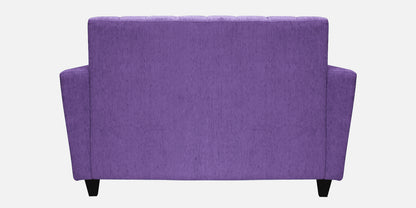 Laura Quilted Back Fabric Sofa - Purple