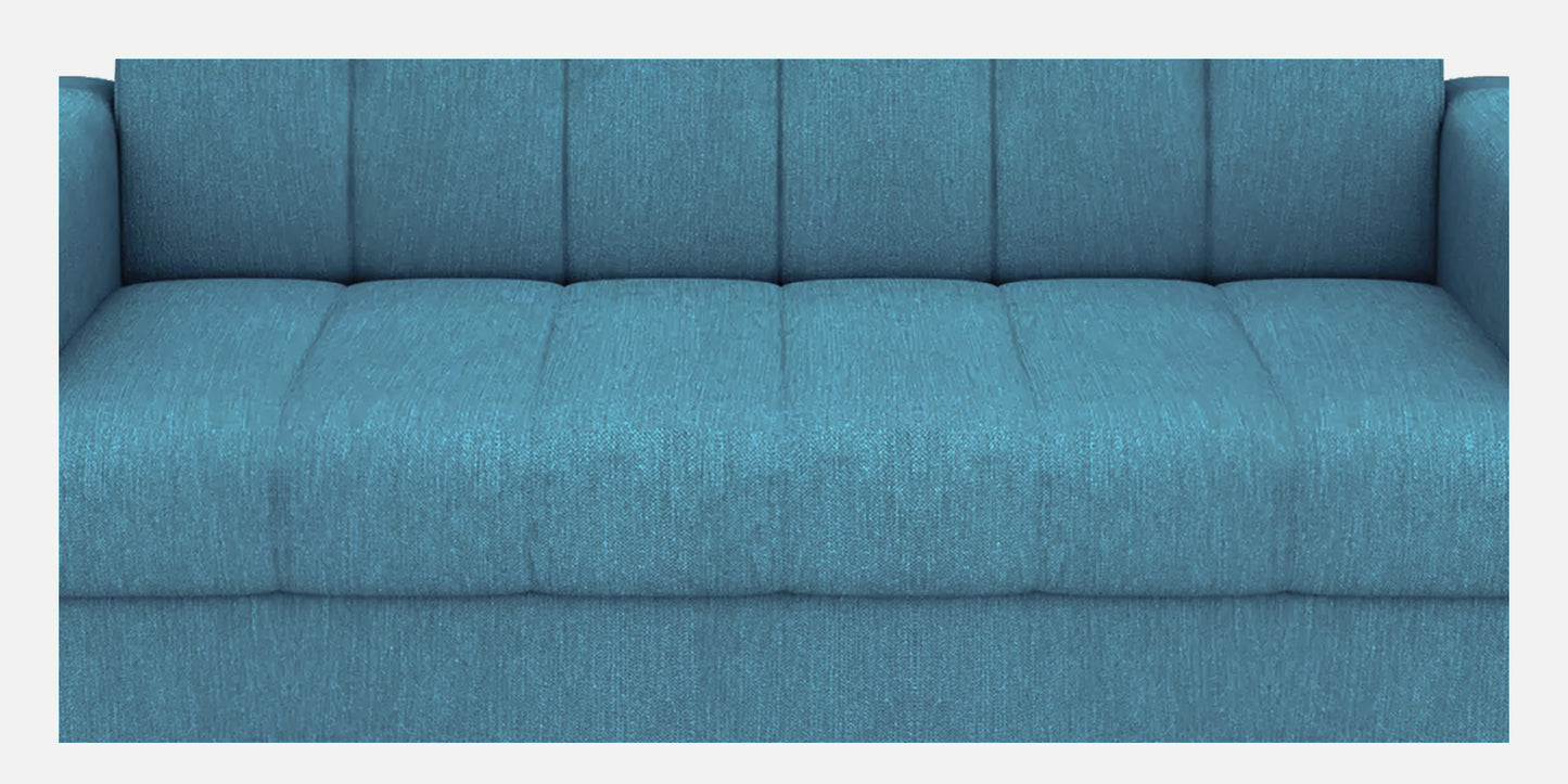 Laura Quilted Back Fabric Sofa - Sea Green