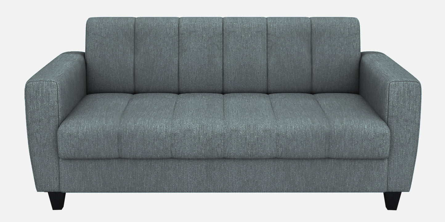 Laura Quilted Back Fabric Sofa - Grey