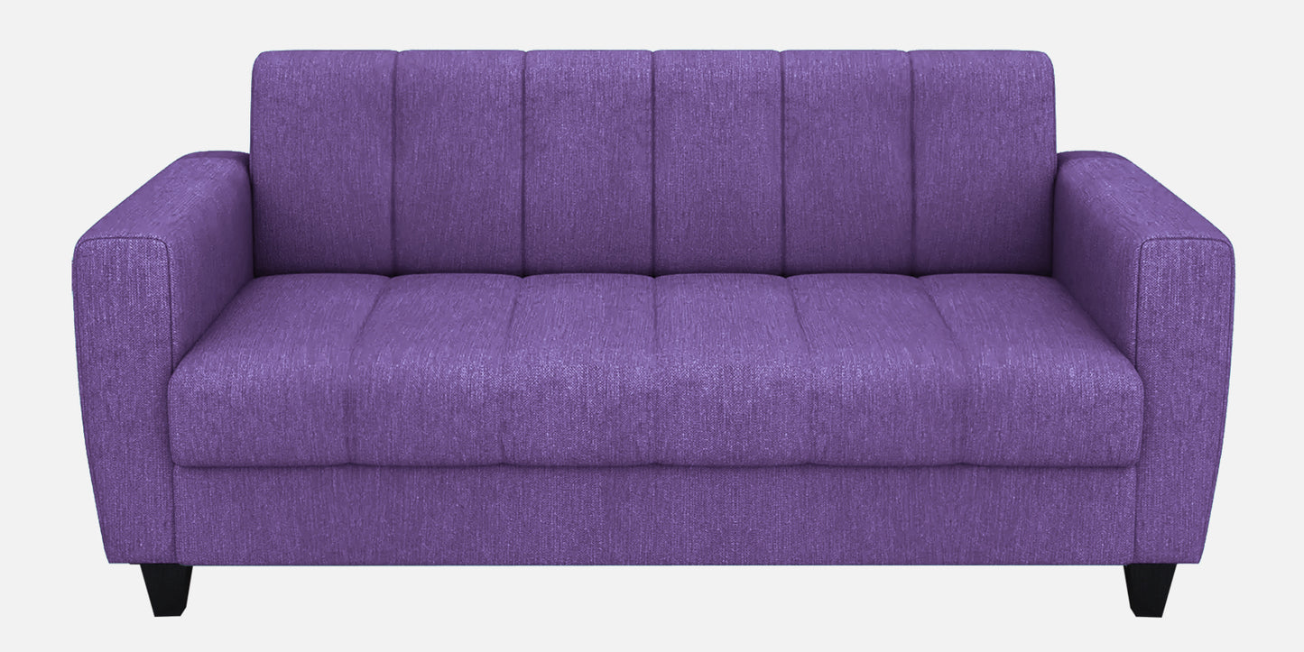 Laura Quilted Back Fabric Sofa - Purple