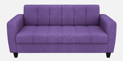 Laura Quilted Back Fabric Sofa - Purple