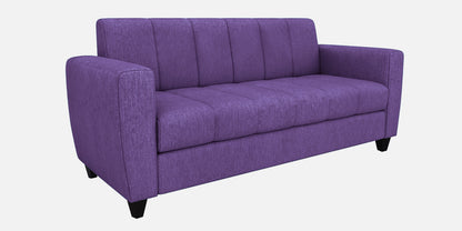 Laura Quilted Back Fabric Sofa - Purple