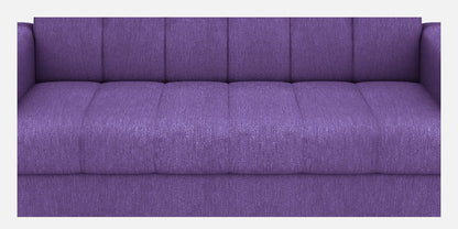 Laura Quilted Back Fabric Sofa - Purple