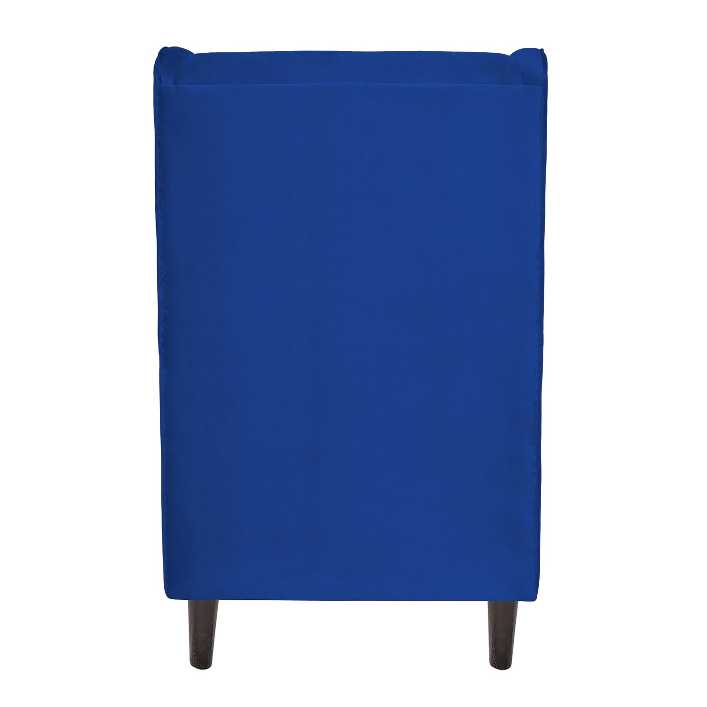 Mabel Tufted Wing Chair Solid Wood Living Room Chair - Blue