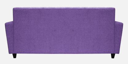 Laura Quilted Back Fabric Sofa - Purple