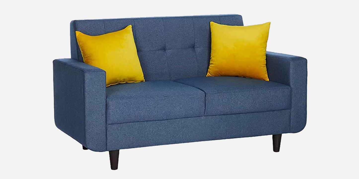 Costa Rica Tufted Back 2 Seater Fabric Sofa - Blue