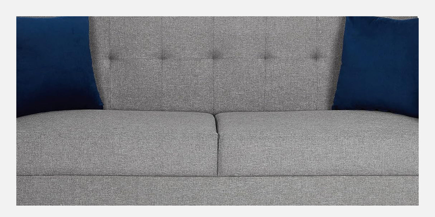 Costa Rica Tufted Back 2 Seater Fabric Sofa - Grey