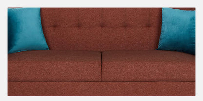 Costa Rica Tufted Back 2 Seater Fabric Sofa - Wine Red