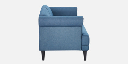 Davian Quilted Back 2 Seater Fabric Sofa - Blue