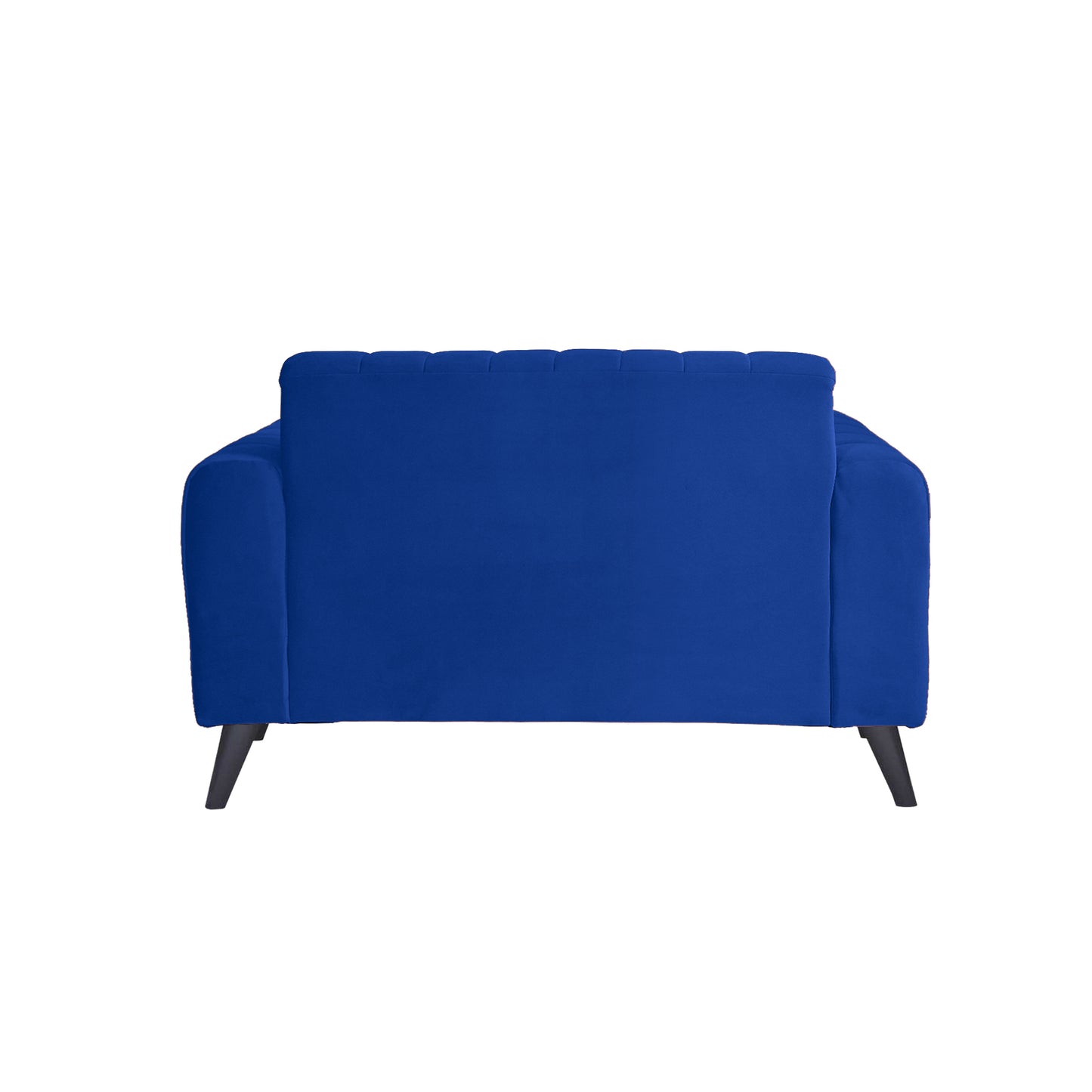 Mabel Two Seater Quilted Back Sofa Fabric 2 Seater Sofa - Blue