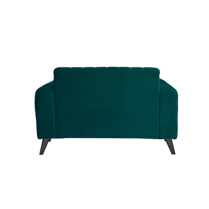 Mabel Two Seater Quilted Back Sofa Fabric 2 Seater Sofa - Green