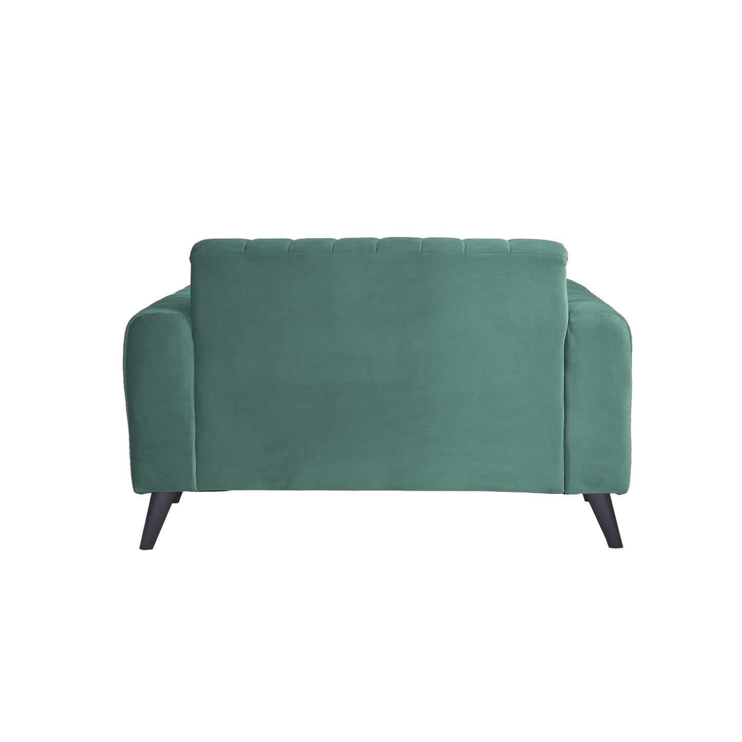 Mabel Two Seater Quilted Back Sofa Fabric 2 Seater Sofa - Sea Green