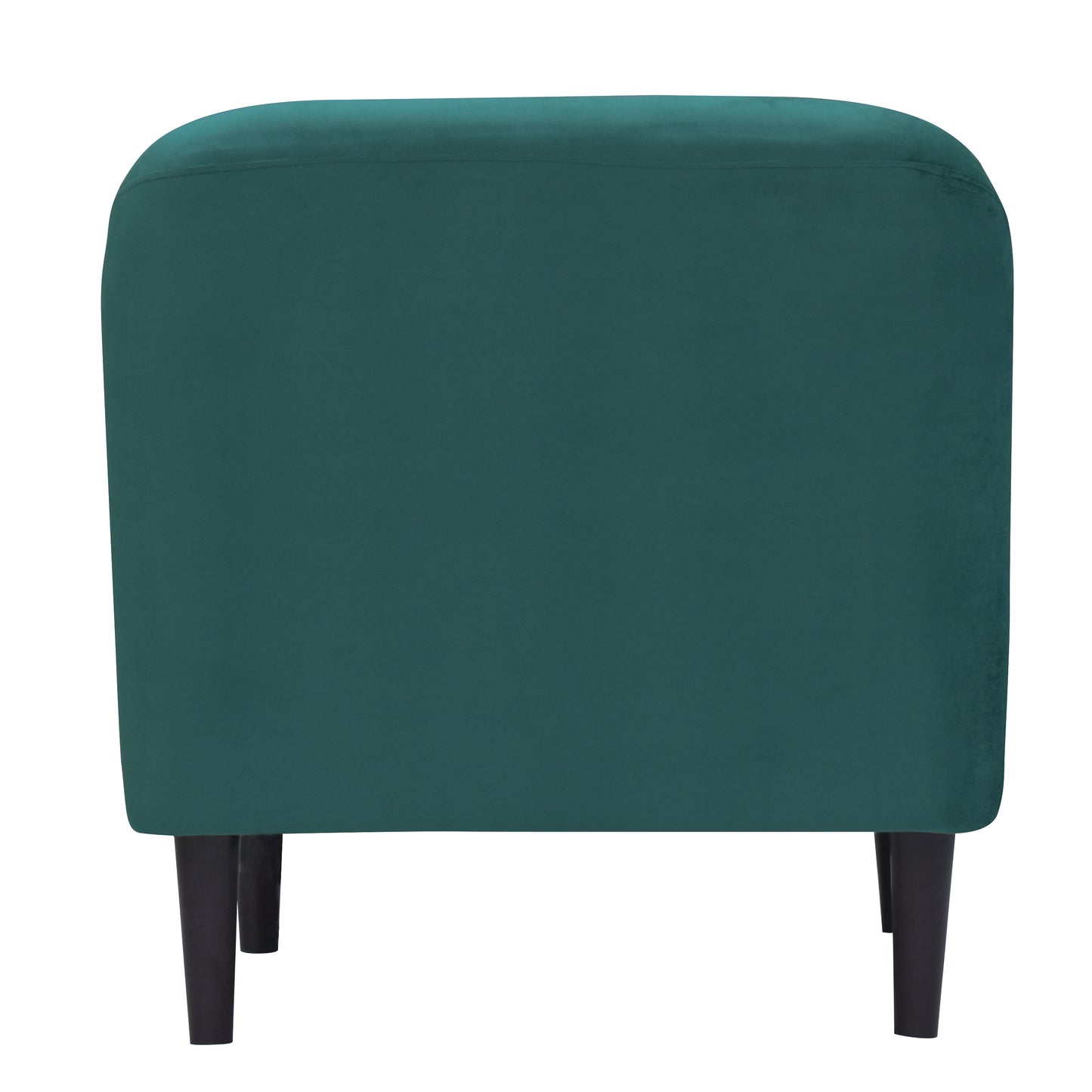 Nevaeh Cushion Back 1 Seater Fabric Chair - Green