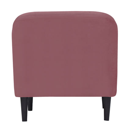 Nevaeh Cushion Back 1 Seater Fabric Chair - Dark Pink