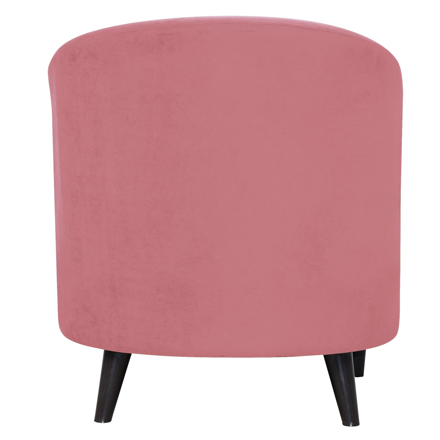 Valentine Cushion Back 1 Seater Fabric Chair with Footrest - Pink