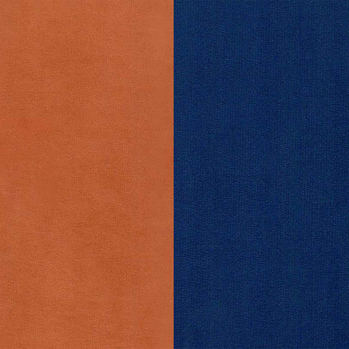 Beckett Cushion Back Fabric Sofa - Orange & Blue