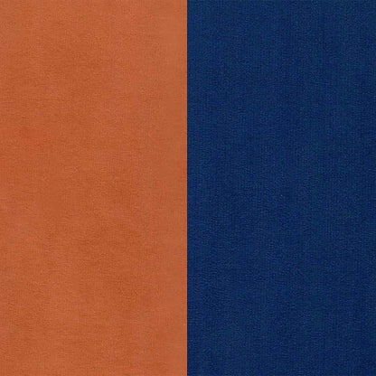 Beckett Cushion Back Fabric Sofa - Orange & Blue