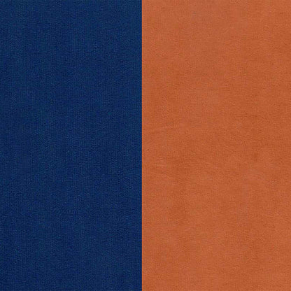 Beckett Cushion Back Fabric Sofa - Blue & Orange